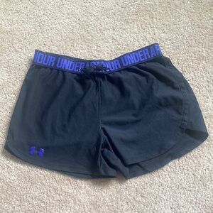 Black shorts, tie front, no pockets